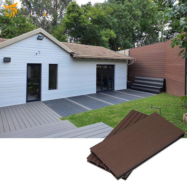 Witop Decor WPC Solid Panel WPC Wall Panel Outdoor 3D Embossing Anti-UV Waterproof Wood Plastic Composite Wall Cladding