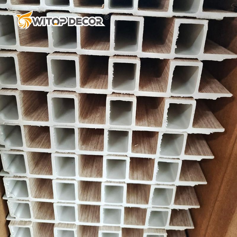 Factory Price High Quality Water-Proof Outdoor 3D WPC Wall Panel White Coextruded Panel Slat WPC Wall Panel