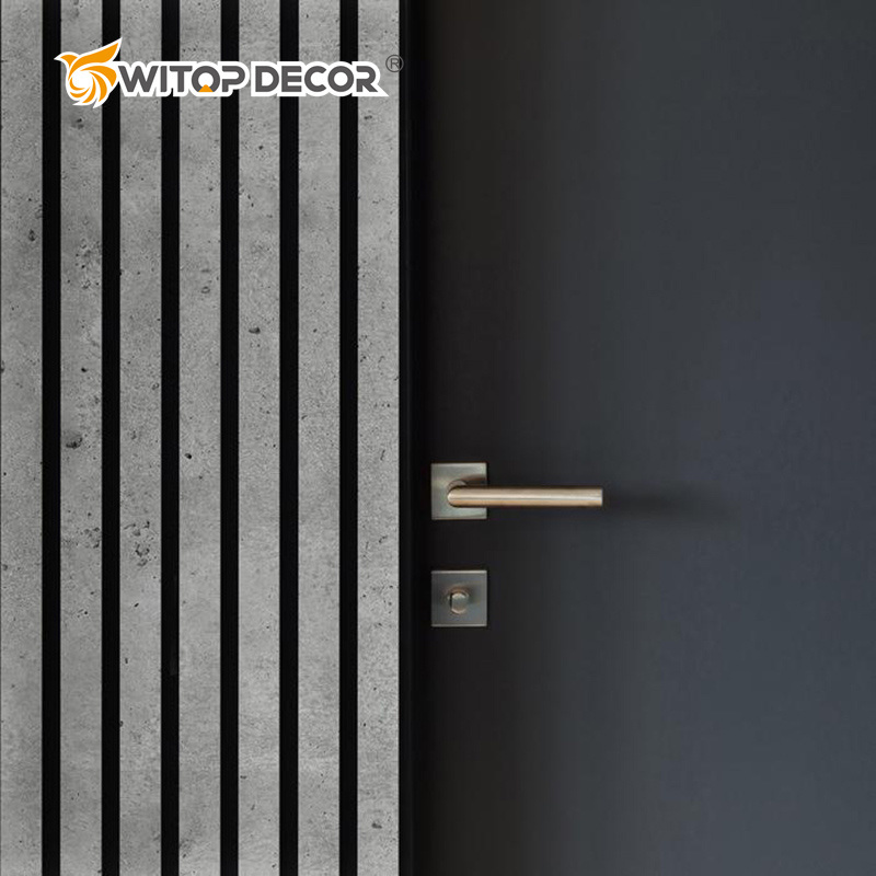 Artificial Lattice Panel Clean Crisp Faux Wood Fluted Wall Panel