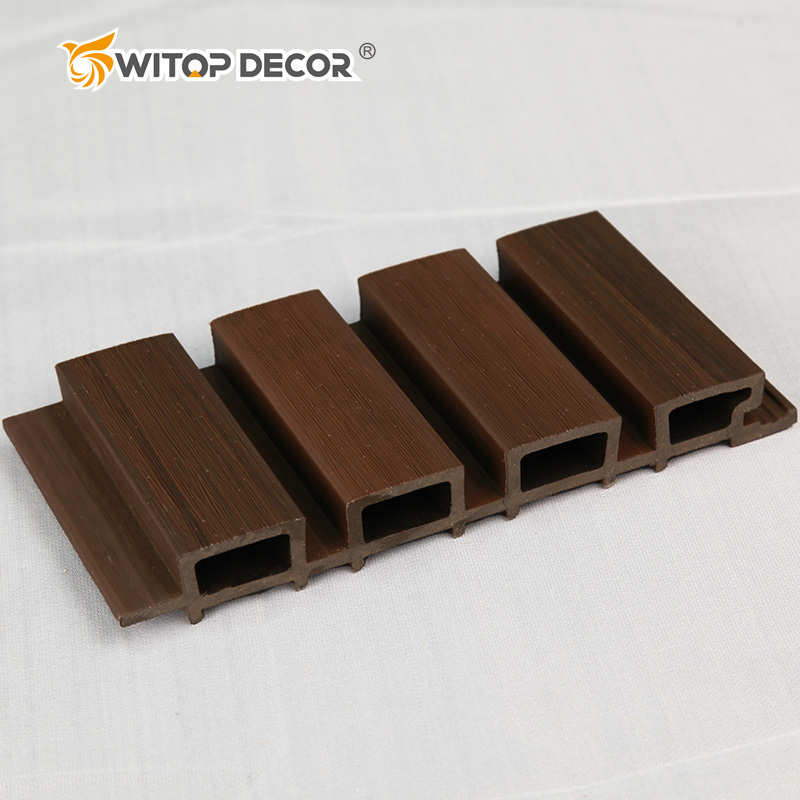 Factory Outdoor Wood Plastic Composite Cladding Fluted Wall Board