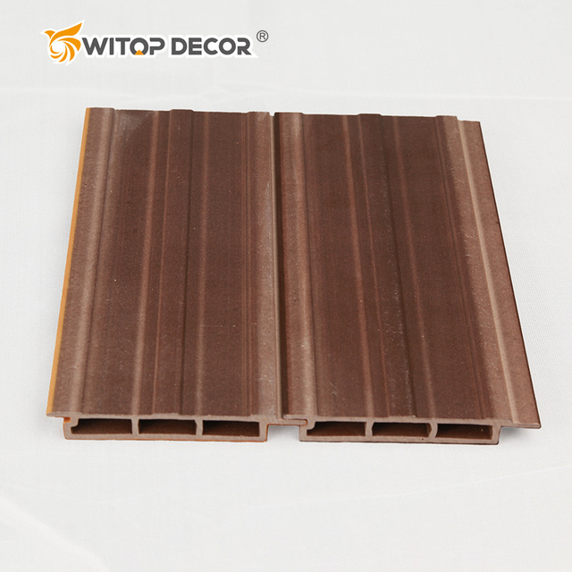 Exterior WPC Cladding Wall Wood Grain WPC Wall Panel