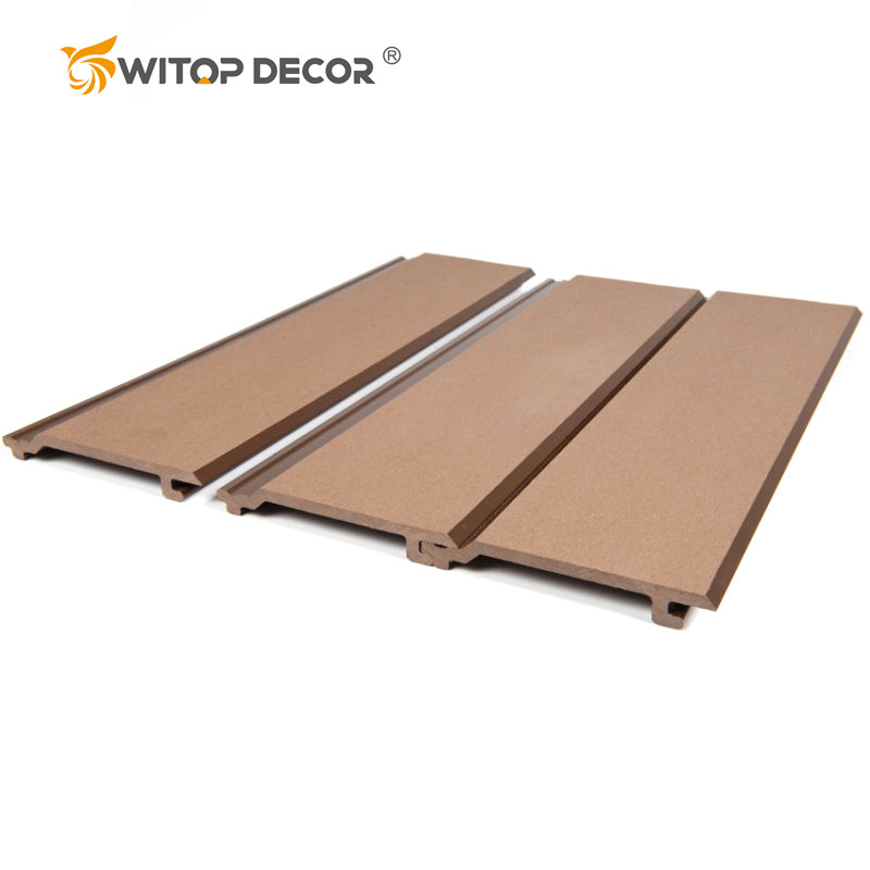 Flat Exterior Decorative Wood Plastic WPC Wall Cladding in Vietnam