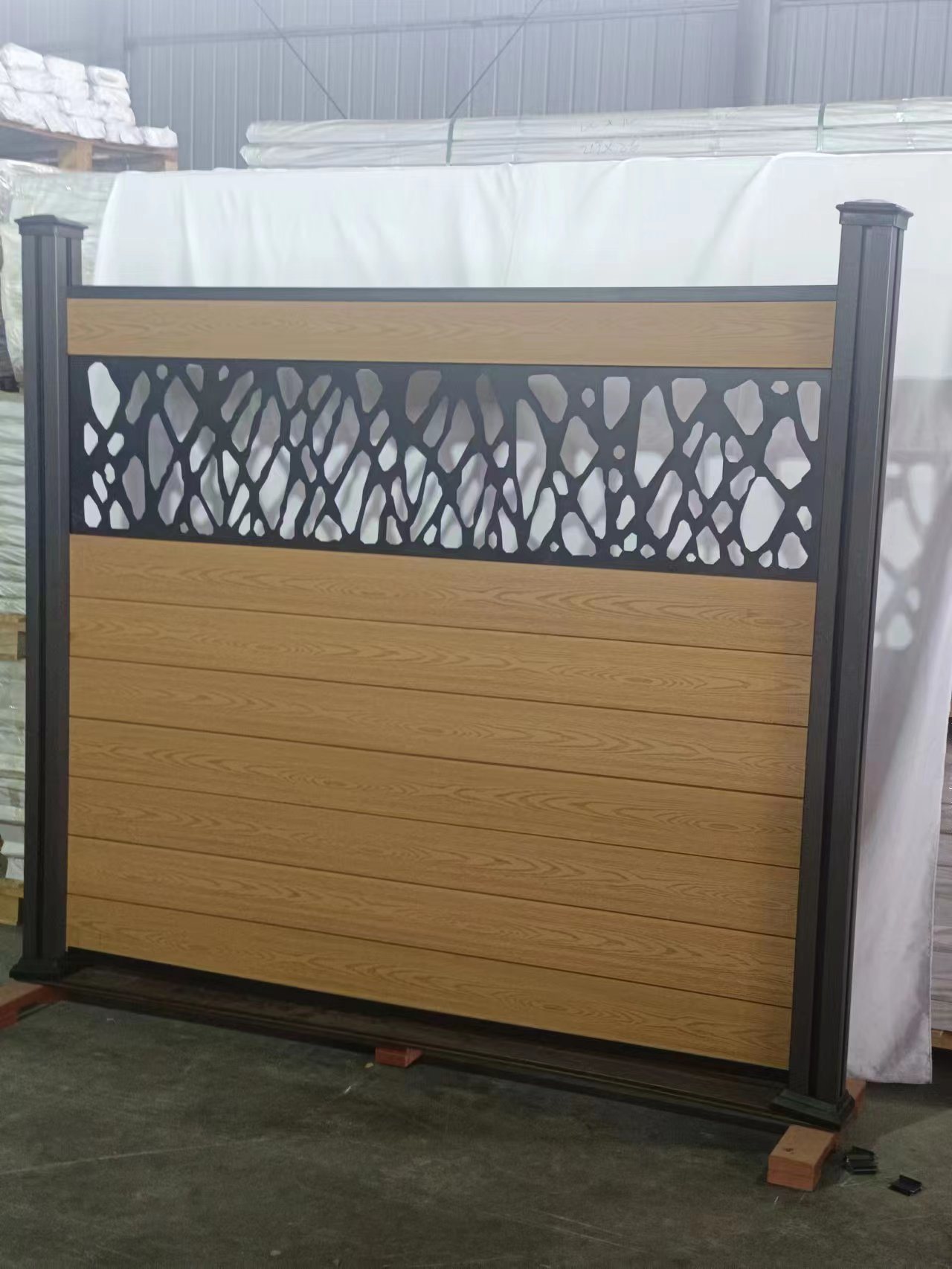 Garden WPC Fence DIY Outdoor WPC Fencing WPC Composite Fence