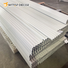 Four Grooves Semi Circle Composite Wood Sheet WPC Wall Panel