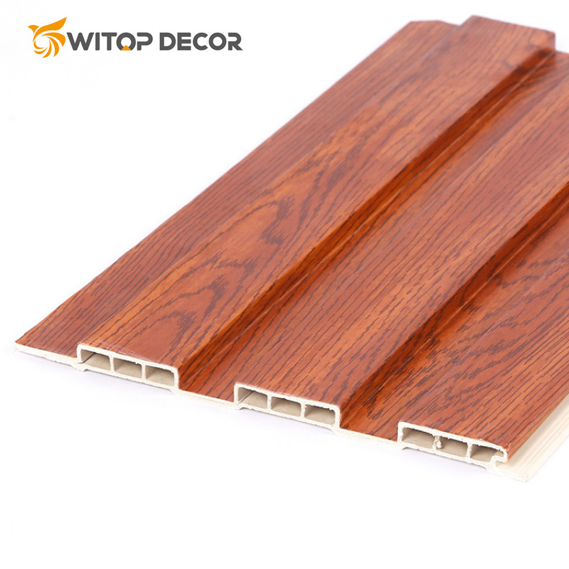 Easy Installation Wood Grain WPC Wall Panel for Interior Decoration