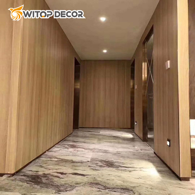 WPC Wood Veneer for Building Material Usage Eco-Friendly Cheap Price Wall Panel Board