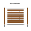 Durable & Maintenance Free WPC Privacy Garden Fence