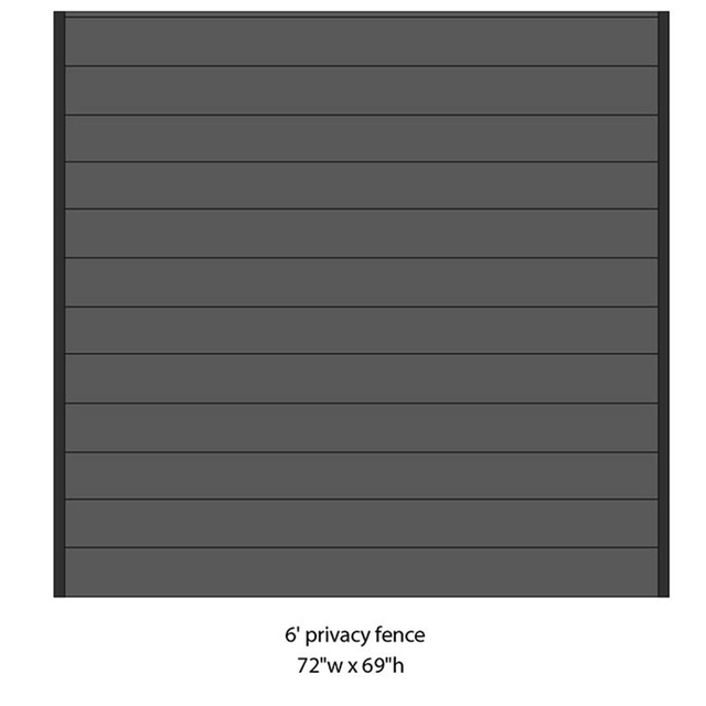 New Design Co-Extrusion Post Garden Privacy Fence