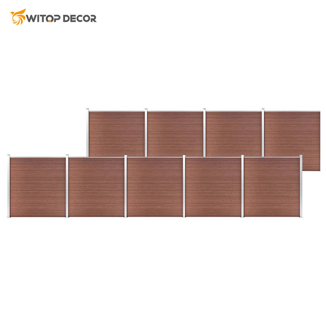 Wood Composite Fence Panel WPC Garden Fencing