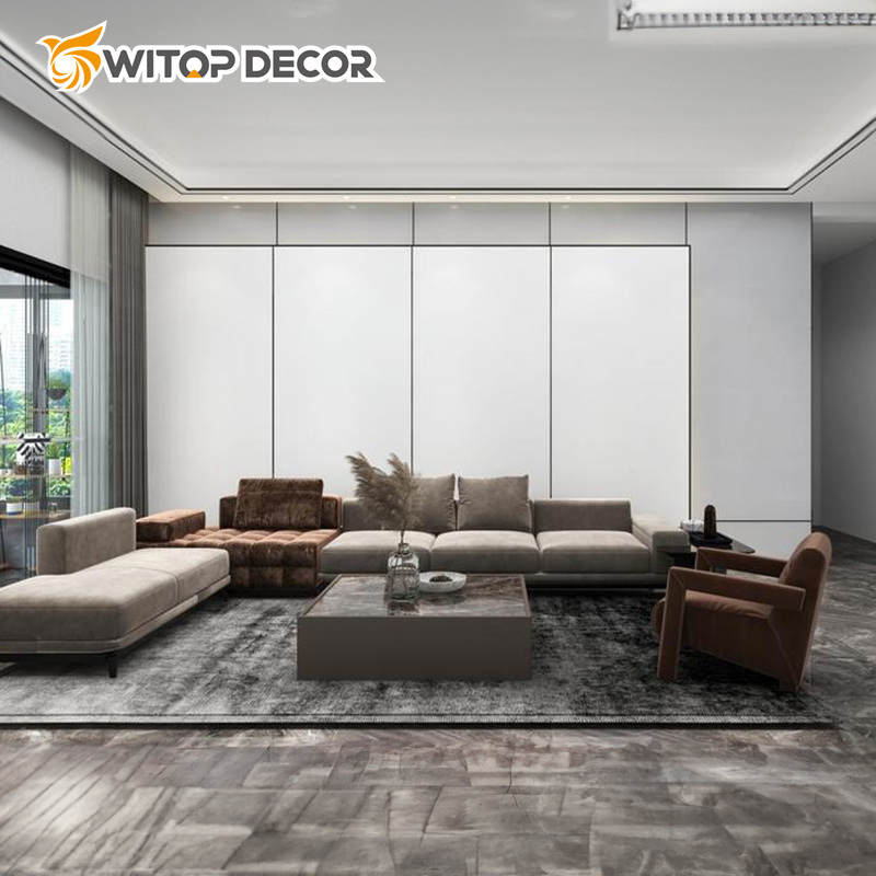 Witop WPC High Quality 1220*3000mm Charcoal Panel Wood Veneer Bamboo Charcoal