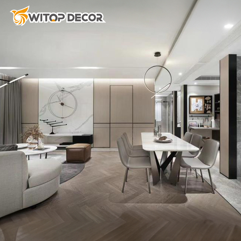 PVC Wall Bamboo Charcoal Wood Fiber Marble Wall Panel Board Bamboo Charcoal Wood Veneer