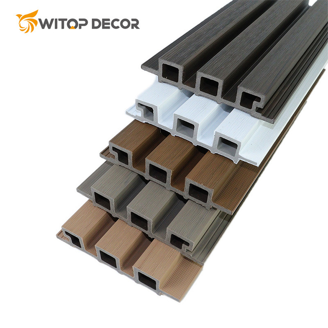 Wall Panel WPC Cladding for Outdoor 30m Fluted Wall Panel Wood Plastic Composite WPC Flute