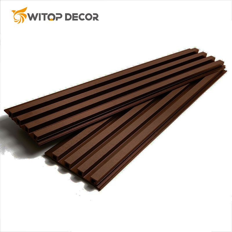 PVC WPC Cladding Wood Decorative Wall Covering Outside Exterior Siding Panels