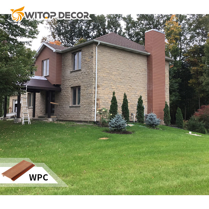Eco-Friendly Backyard Board Plastic Waterproof Composite Wood Exterior WPC Wall Cladding Panel