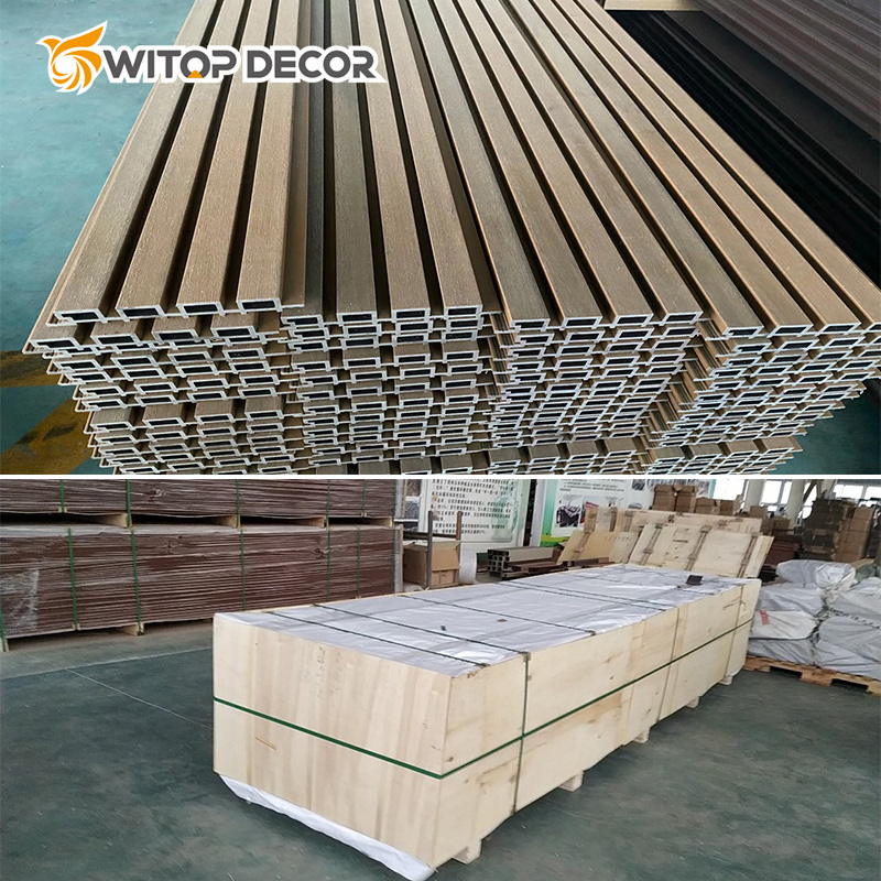 China Factory Exterior Wall Panel Decoration WPC 3D Embossed WPC Wall Cladding