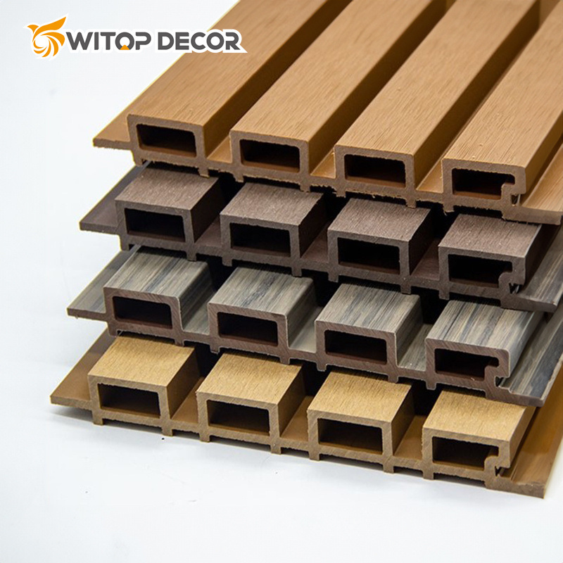 Wood PVC WPC Wall Cladding Fluted Panels Wood Siding Panel
