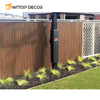 Waterproof Decorative Outdoor WPC Exterior Fluted Wall Panel WPC Wall Cladding