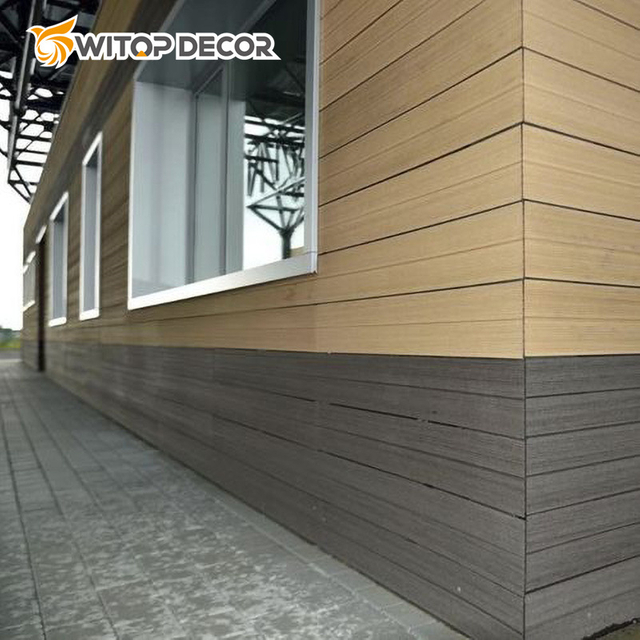 High Quality Outer Wall Cladding Exterior Fasade Panel Wood Plastic Composite WPC Wall Cladding