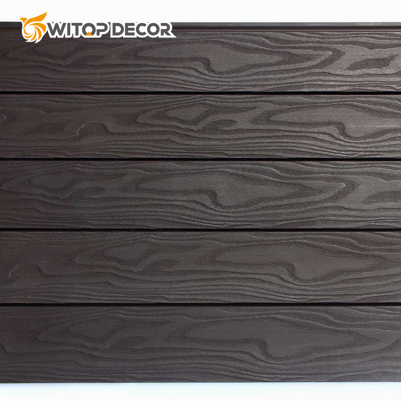 Factory Custom Modern Wall Cladding Home Decor Fire Retardant Slatted WPC Wall Panel