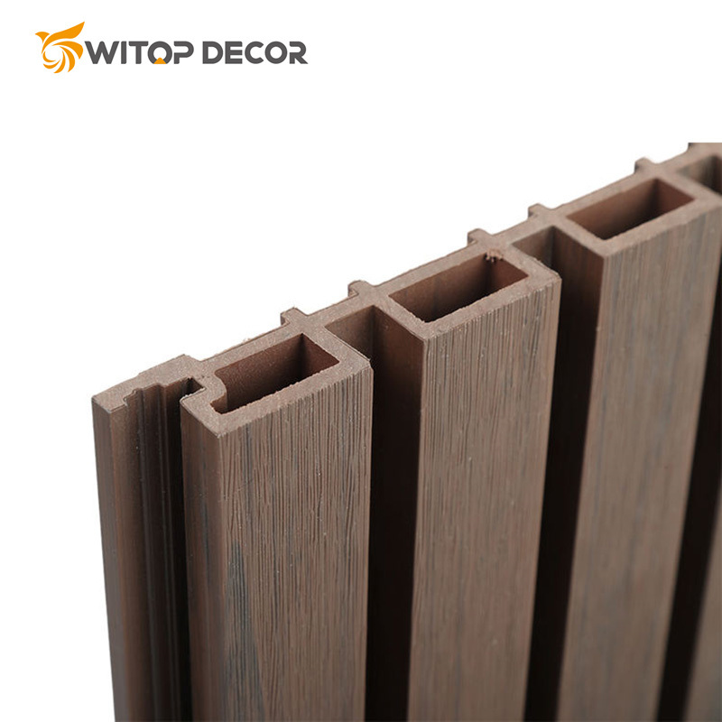 WPC Wall Cladding and Co-Extrusion Wall Cladding Brushed Flute Wall Cladding
