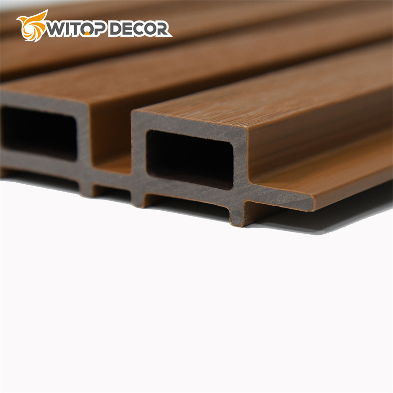 WPC Wall Cladding and Co-Extrusion Wall Cladding Brushed Flute Wall Cladding