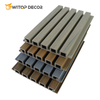 Wooden Grain Fluted Panel for Decoration PVC WPC Wall Panel WPC Wall Panel Cladding