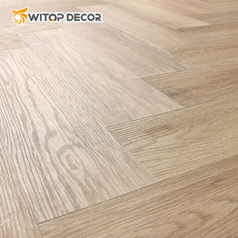 Brush Texture High Quality Europe Oak Real Wood Veneer Spc Flooring with