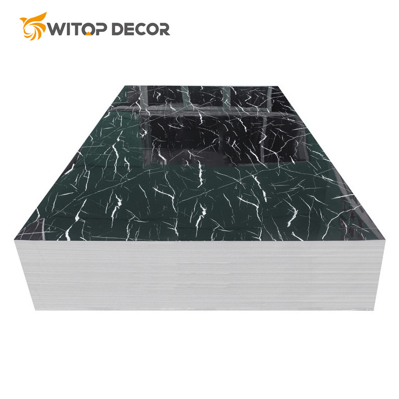 Interior Waterproof PVC Marble Panel Board Kitchen Floor Tiles UV Mable Sheet