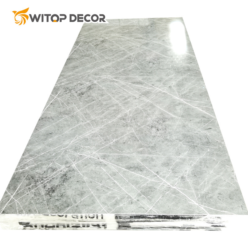 3mm Thickness Marble Design PVC UV Sheet for Wall Covering
