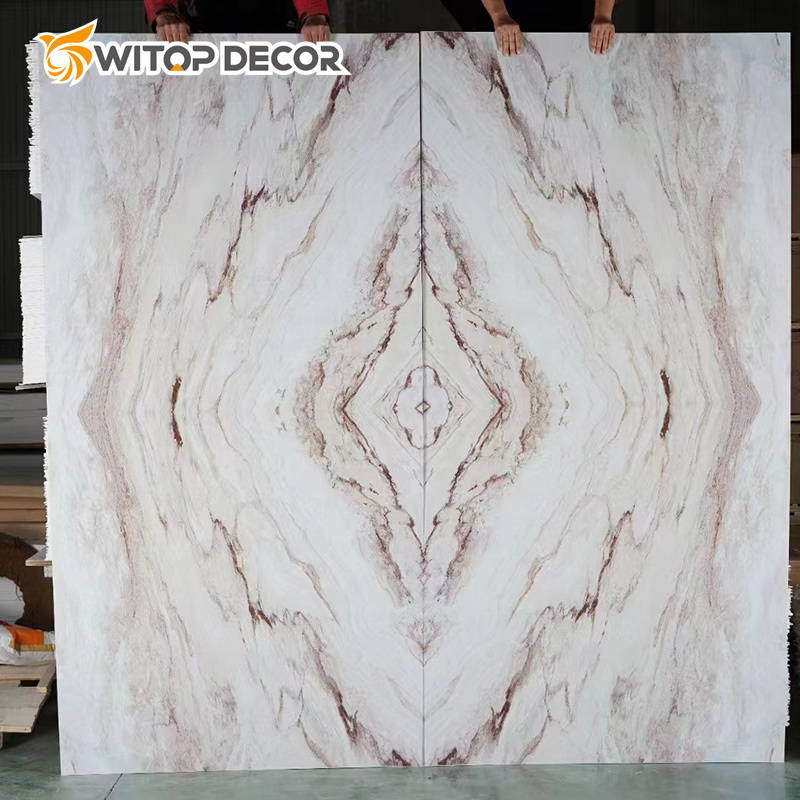 Waterproof UV Film PVC Marble Sheet PVC Marble Sheet for Wall