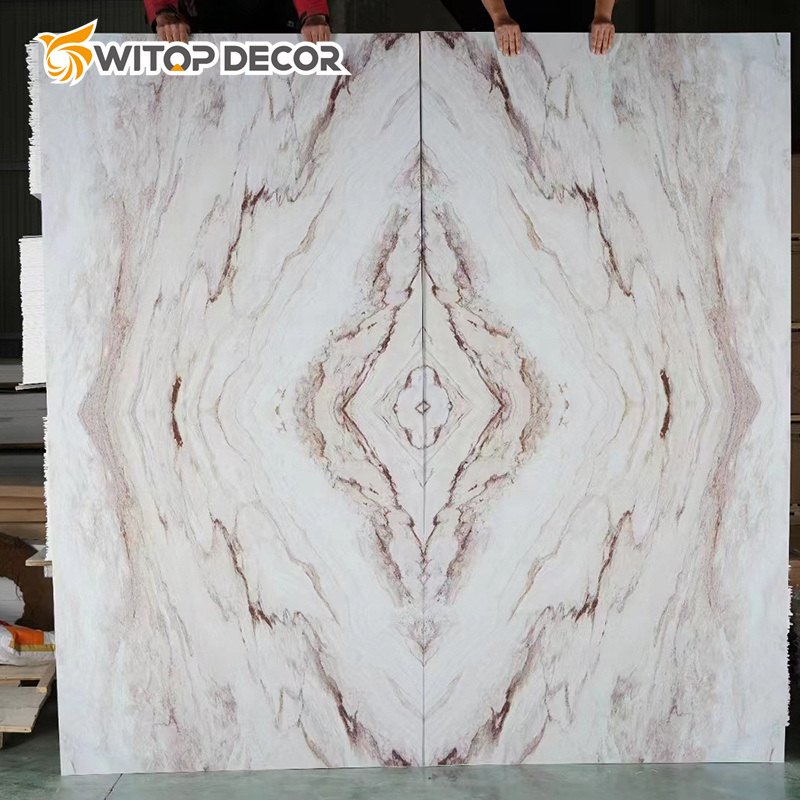 Waterproof UV Film PVC Marble Sheet PVC Marble Sheet for Wall