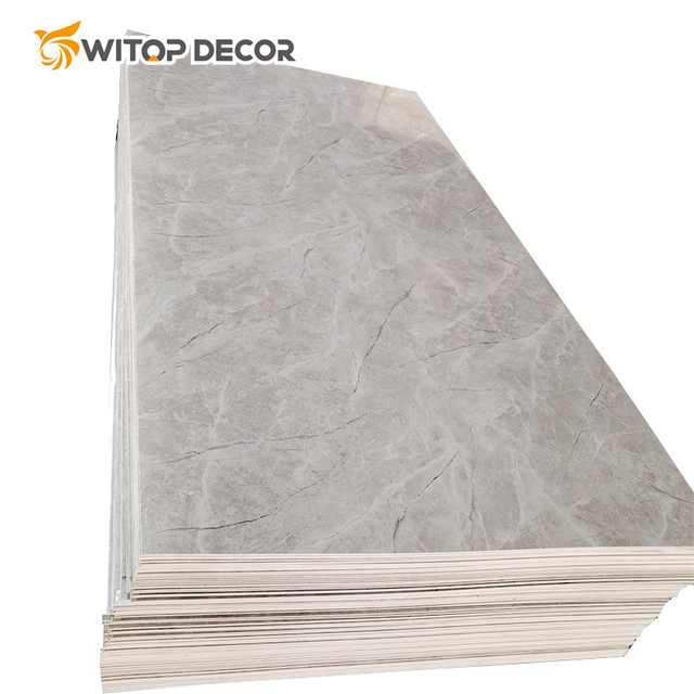 Flexible 2mm 3mm High Glossy UV Coating Marble UV Marble Sheet