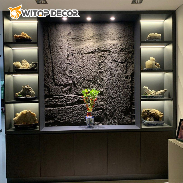 Outdoor and Indoor Wall Panel Stone PU Stone Type and Country Stone Available Free Samples