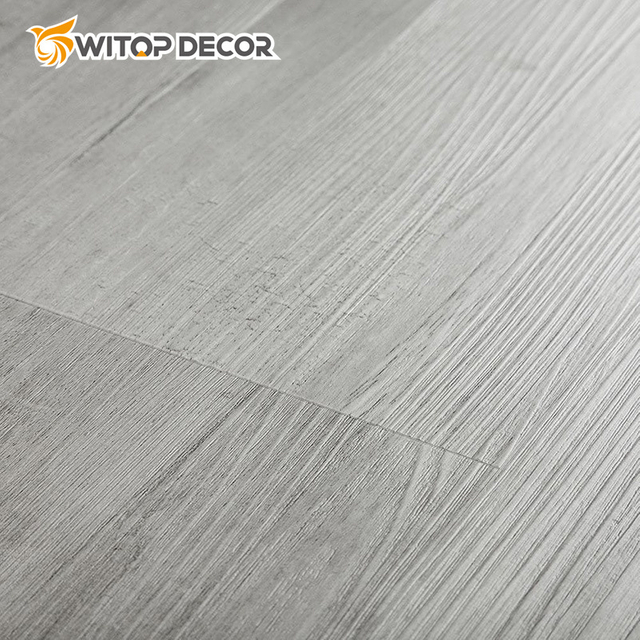 UV Coating Grey Wood Design Interlocking Vinyl Plank Spc Flooring