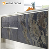 2023 New Material PU Wall Panels Stone PU Faux Stone Panels Polyurethane Columnar Stone