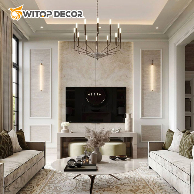 UV Board Waterproof Plastic Sheet High Glossy PVC Marble Sheet for Wall Decoration