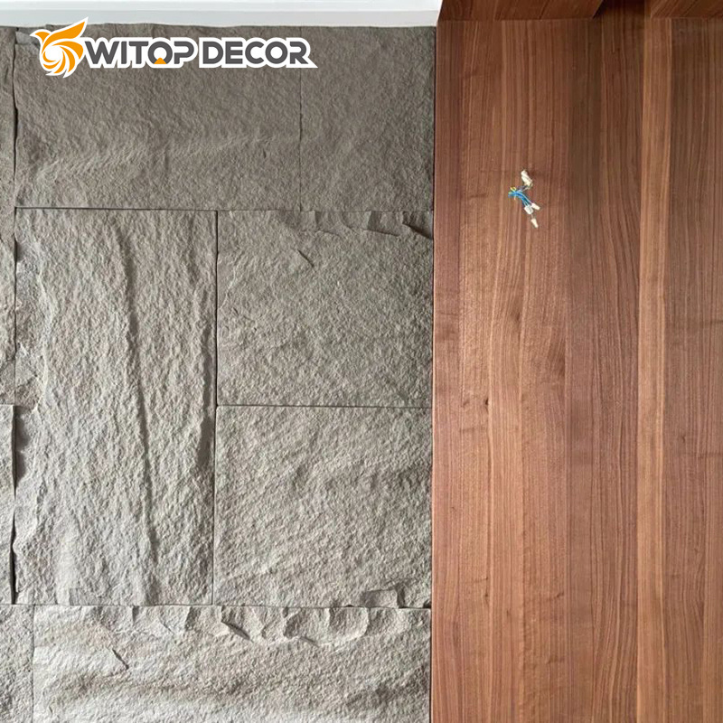 Outdoor Waterproof PU Culture Stone 3D Decoration Wall Panel