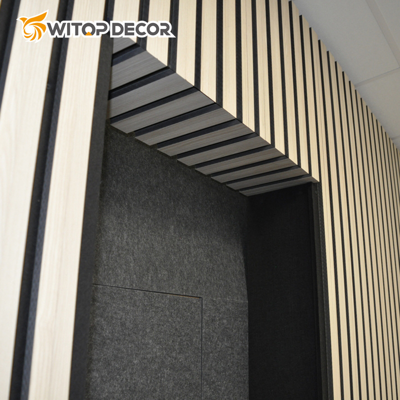 Eco Friendly Natural Oak Acoustic Slat Wall Panel