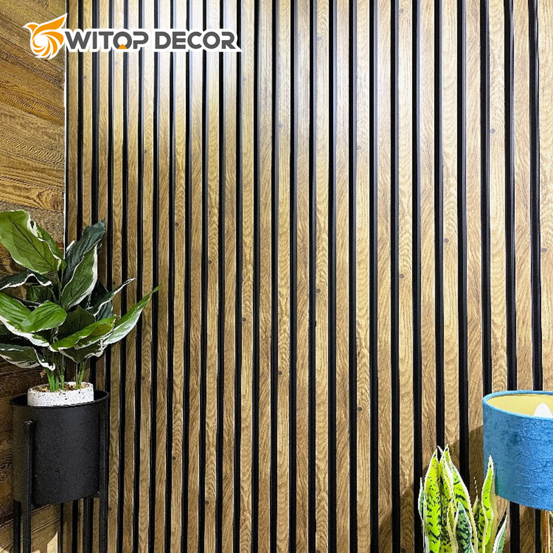 Eco-Friendly Sound Proof Wood Wall Basic Polyester Fiber Acoustic Standing Panel