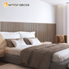 100% Polyester Acoustic Panel Slat Wood Wall Panels for Interior Wall Decor