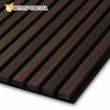DIY 21mm Natural Walnut and Oak Acoustic Slat Wood Wall Panels for Meeting Room