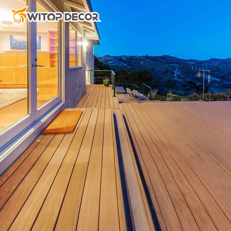 New WPC Co-Extrusion technology Wood Plastic Composite Decking for Swimming Pool
