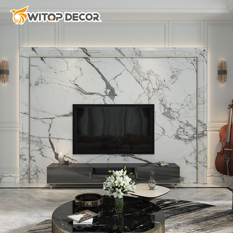 Factory Price High Gloss Waterproof UV Marble Sheet PVC Wall Panel