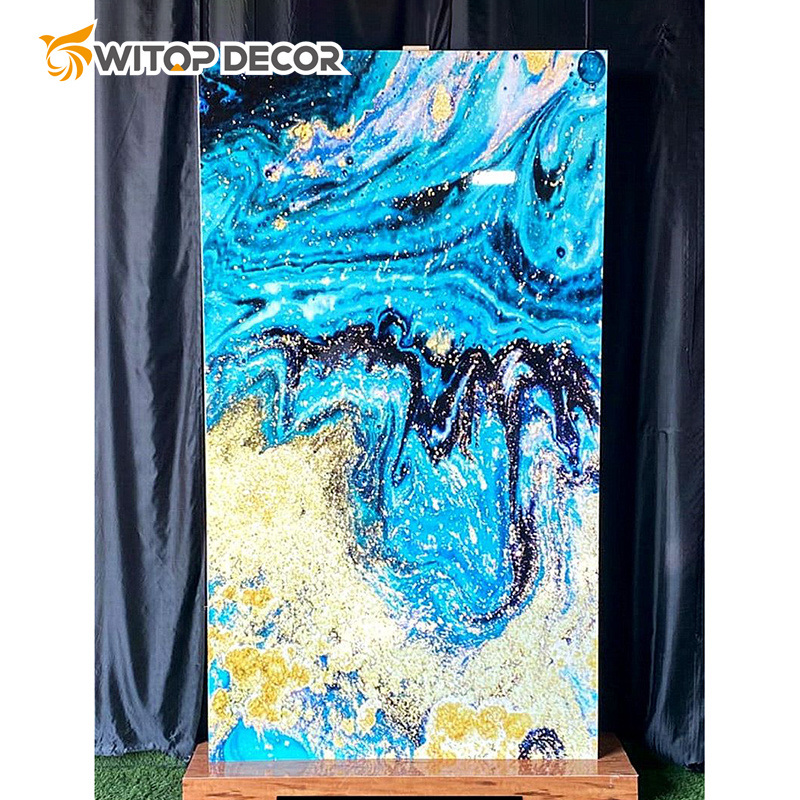 UV Board Faux PVC Marble Sheet 3mm Interior Decorative UV Marble Board