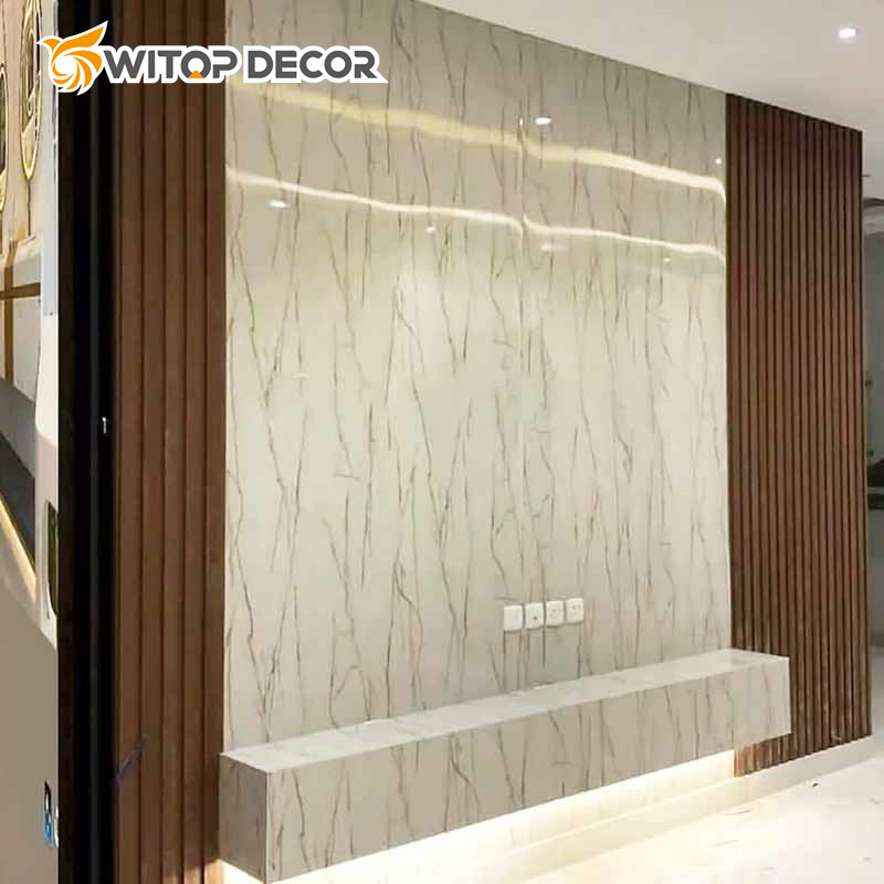 Factory Direct Supply Marble UV Marble Sheet with Fireproof Quality Cheap Price From Witop