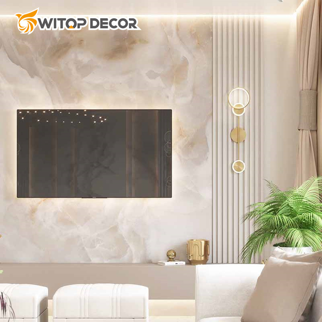 New Style Water-Proof PVC Marble Alternative UV Board for Indoor Decoration Wall Panel
