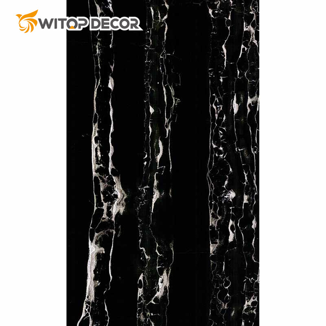 Hot Sale 3D Design UV PVC Marble Sheet Book Match Designs for Indoor Decoration