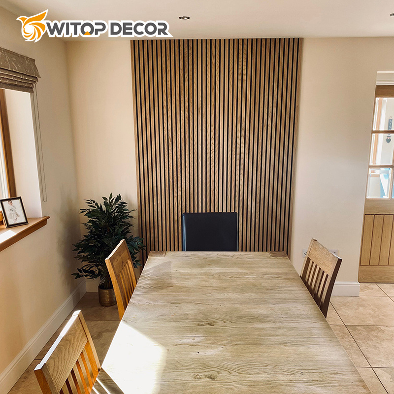 Rustic Oak Slat Wall Acoustic Panels