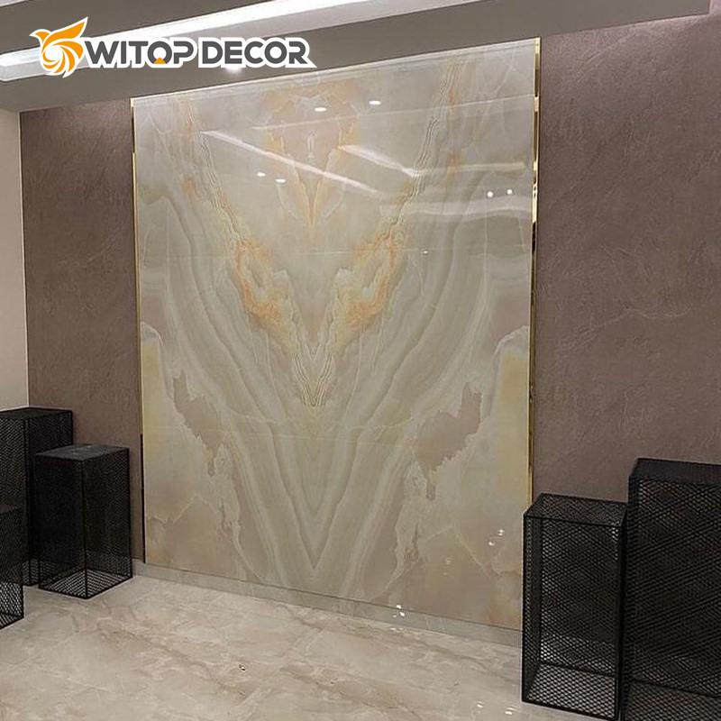 Glossy 120X240cm PVC UV Marble Design Sheet Board