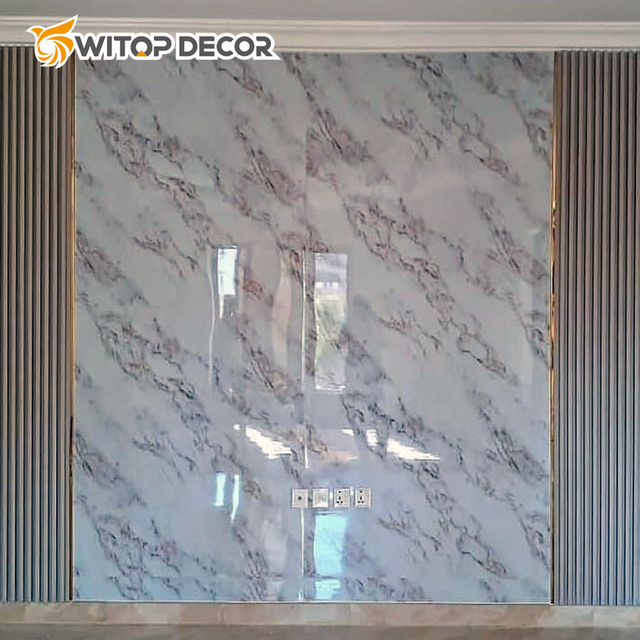 1.22m*2.44m Easy Install Home Bedroom Interior Decorative UV Marble Sheet